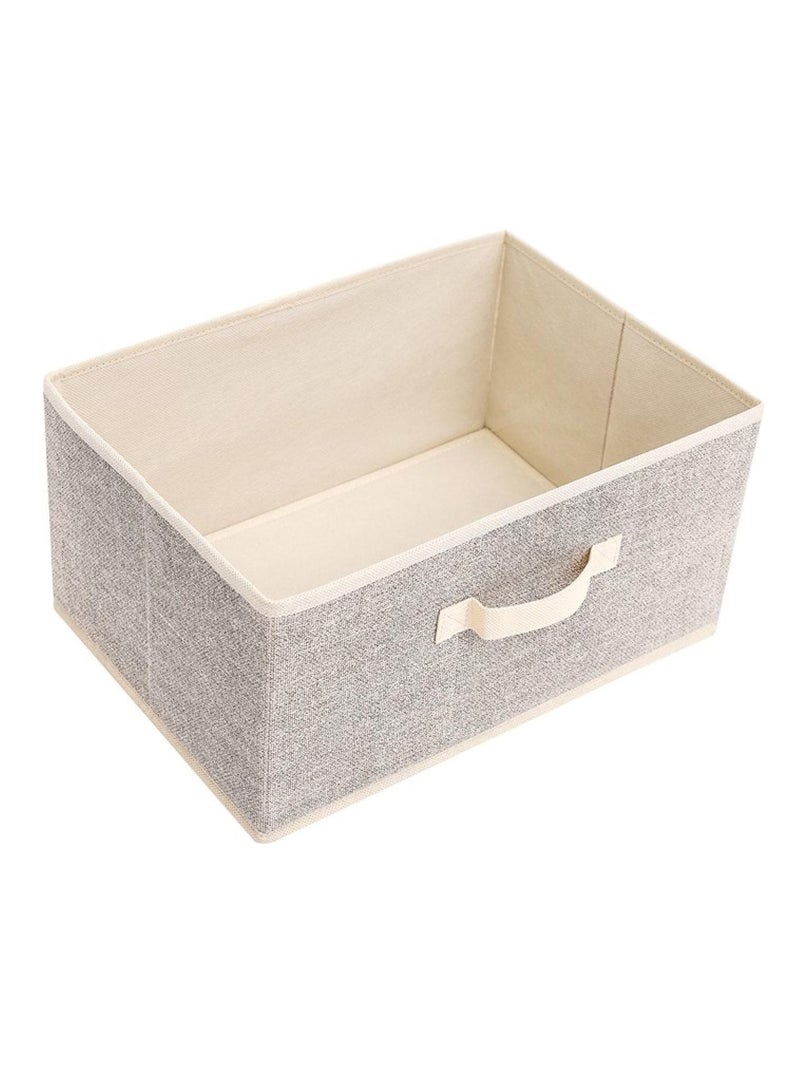 AIWANTO 3 Pack 29L Foldable Storage Bags, Clothes Storage Bins Space-saving bags Closet Garment Organizers Travel Underbed  Storage Containers Clothes Organizer Home Office  30*30*30cm Beige  - Image 4