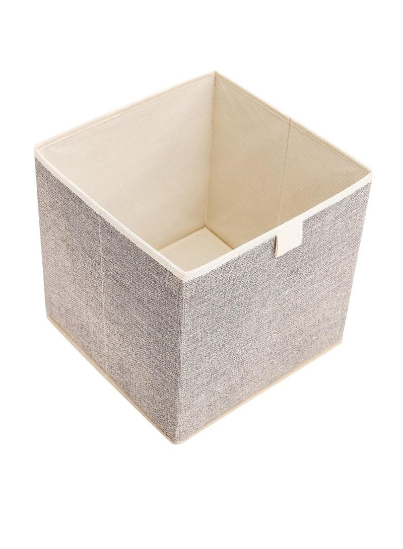 AIWANTO 3 Pack 29L Foldable Storage Bags, Clothes Storage Bins Space-saving bags Closet Garment Organizers Travel Underbed  Storage Containers Clothes Organizer Home Office  30*30*30cm Beige  - Image 2