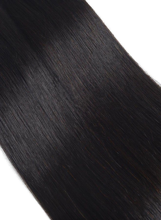 فانلوف حزم شعر فانلوف الطبيعي الأملس، 18، 20، 22 بوصة، شعر ريمي طبيعي 100% غير معالج، 3 حزم، لون طبيعي - Image 3