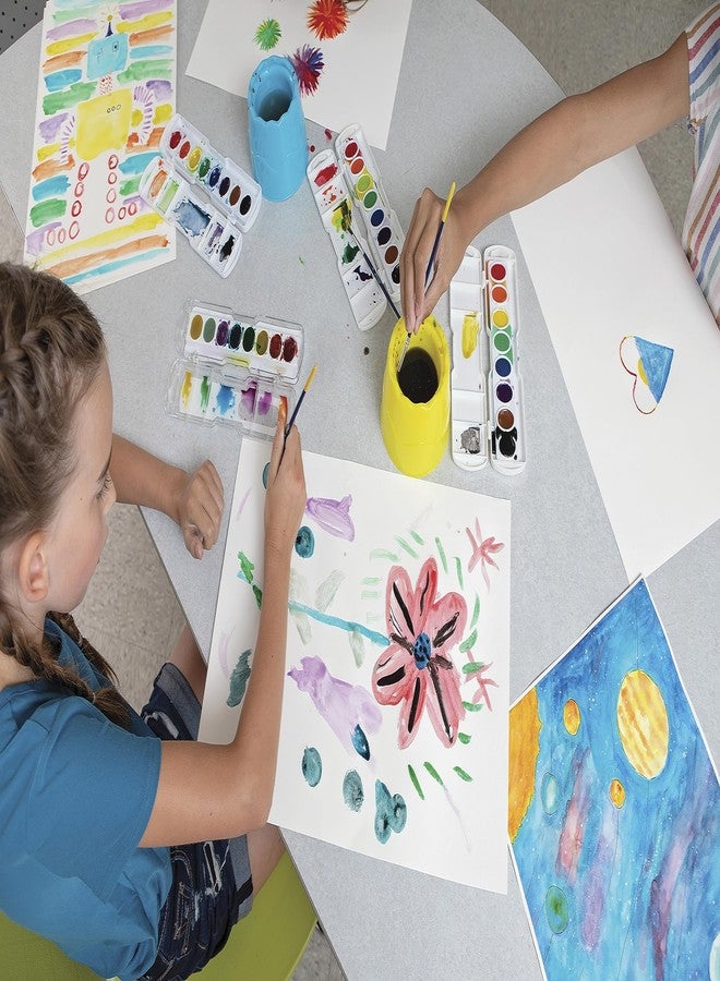 Prang Oval Pan Watercolors Set Refill Tray, Assorted Colors, 1 Count (Pack of 3) - Image 2