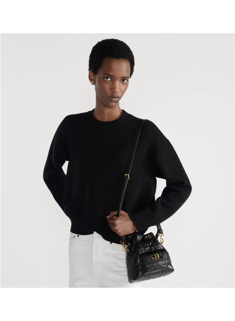 Dior Addict Mini Dior Caro Bucket Bag Drawstring Handbag Shoulder Crossbody Bag - Image 2