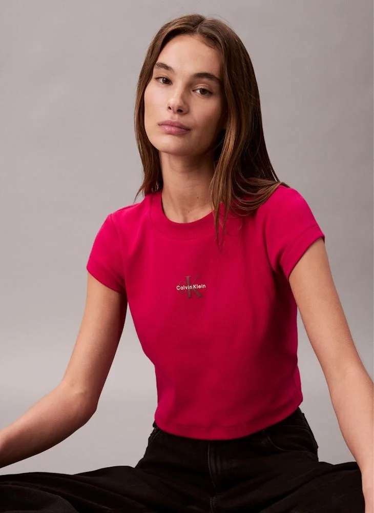 Calvin Klein Jeans  Logo Crew Neck T-Shirt for Women | Best Price UAE