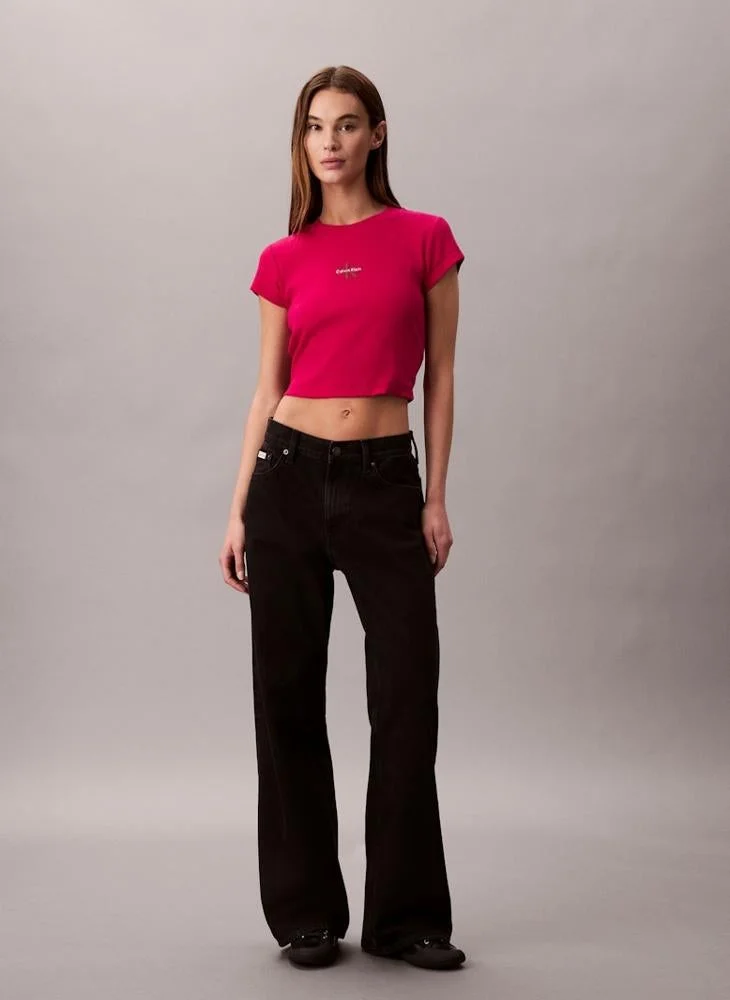Calvin Klein Jeans  Logo Crew Neck T-Shirt for Women | Best Price UAE