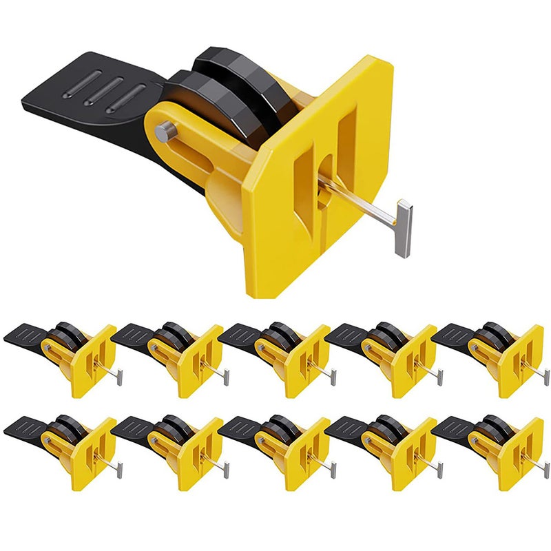 50pcs Plastics Tile Positioning Leveler Tiles Laying Auxiliary Tool Flooring Wall Tile Level Wedges Spacer Locator System with 1.5mm Pin Home Improvement Tool - Image 1
