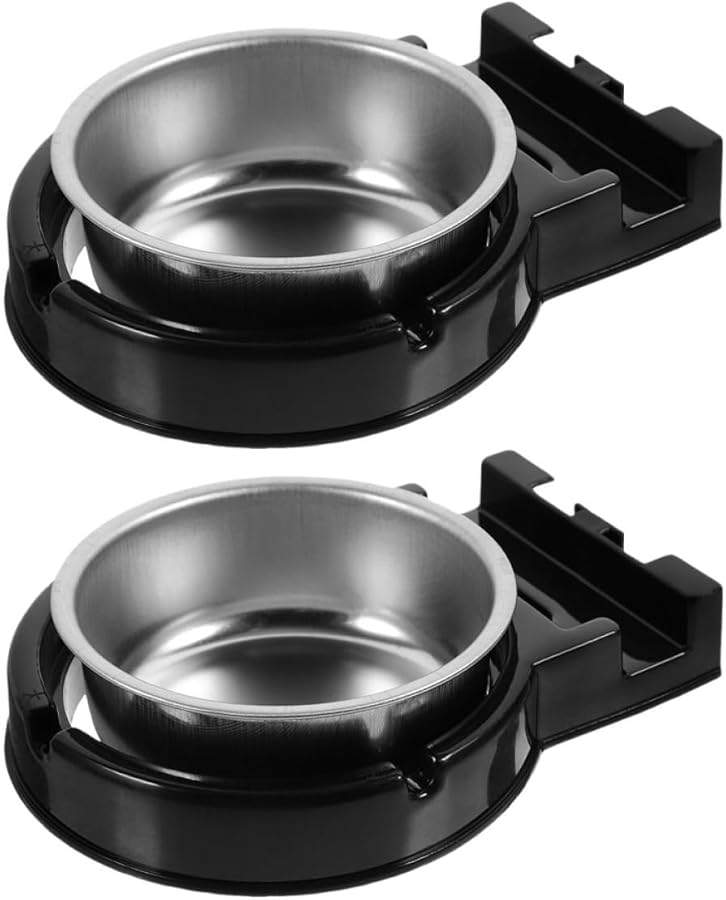 Stainless Steel Wall Mounted Ashtray with Lid Smokeless Cigarette Container 2Pcs Black - Image 2
