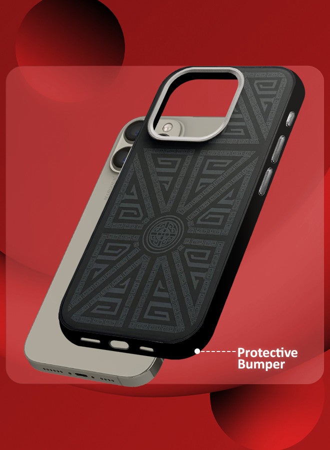 MARGOUN For iPhone 15 Pro 2 Pack Case And Screen Protector Carbon Fiber Made Slim And Light Shockproof Phone Cover Military-Grade Protection MIX3 - Image 2