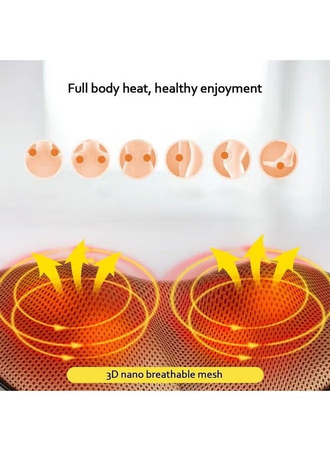 U Shape Electric Shiatsu Neck And Shoulder Back Foot Waist Abdominal Body Massager with Heat Vibration Deep Tissue Cervical Kneading Pillow For Muscle Pain Relief - Image 2