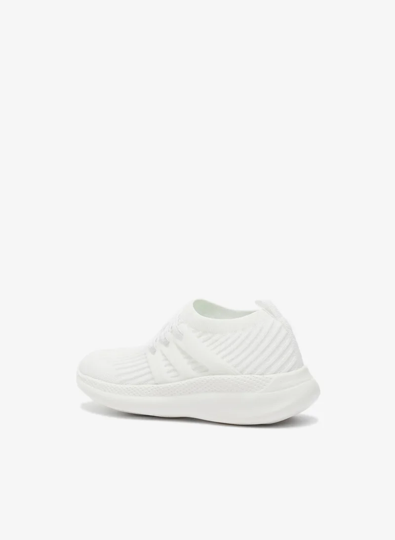 Dash White Kids Textured Slip-On School Walking Shoes for Women | Best Price UAE