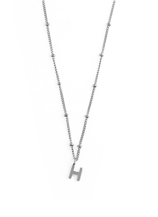 ORELIA LONDON Initial H Satellite Chain Necklace  - Image 1