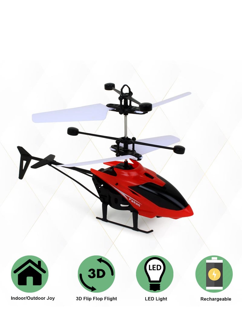 Hand Induction RC Helicopter With Cable And Remote-assorted  - Image 2