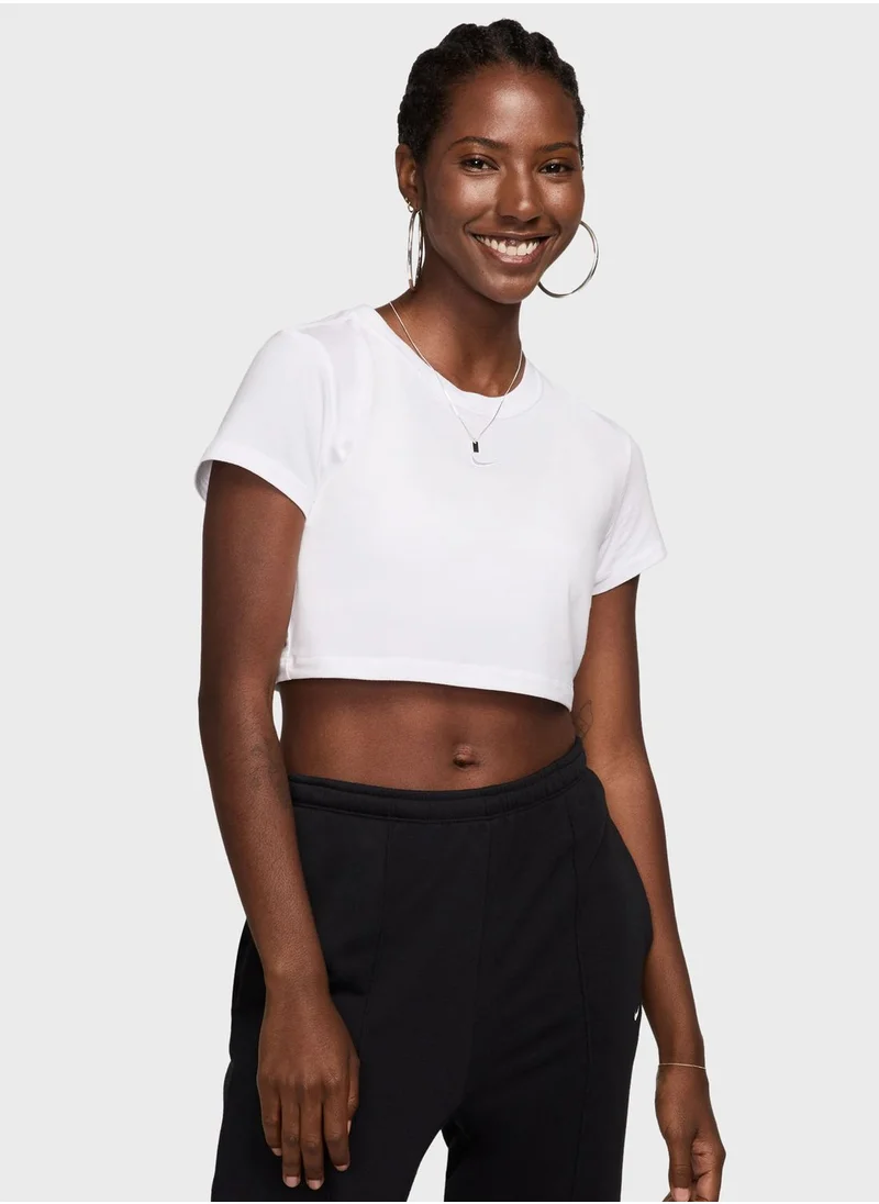 Nike Nsw Knitted Cropped T-Shirt