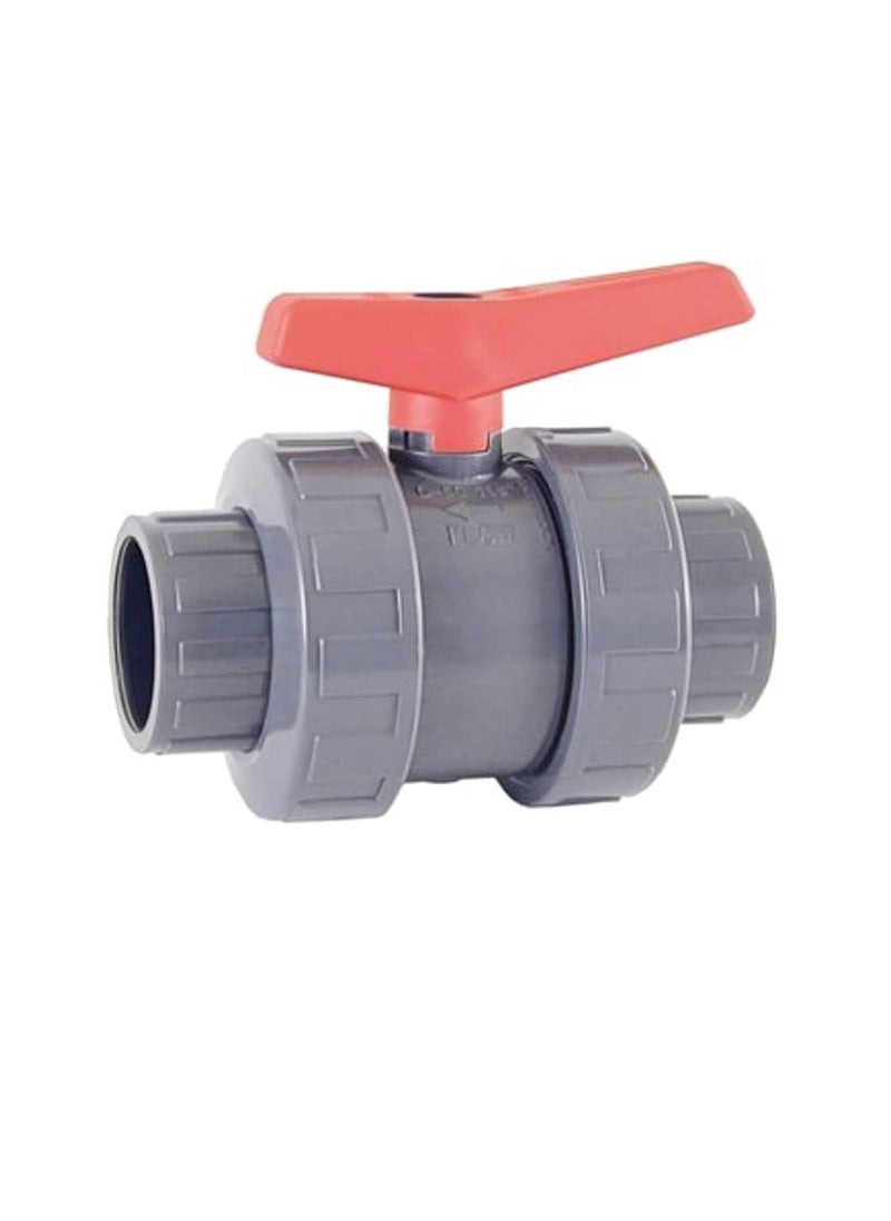 PVC Cepex PVC Heavy Duty Water Supply Pipe Fittings for Swimming Pool, Agriculture, Irrigation & Commercial Plumbing Use (1.1/4 Inch, Union Ball Valve (Anti Block))  - Image 1