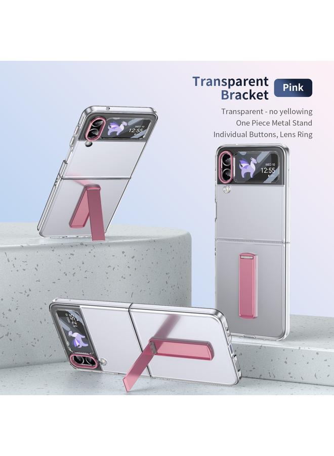 S-TOP Case For Samsung Galaxy Z Flip4 Ice-Cold Holder PC Hybrid TPU Phone Case - Image 2