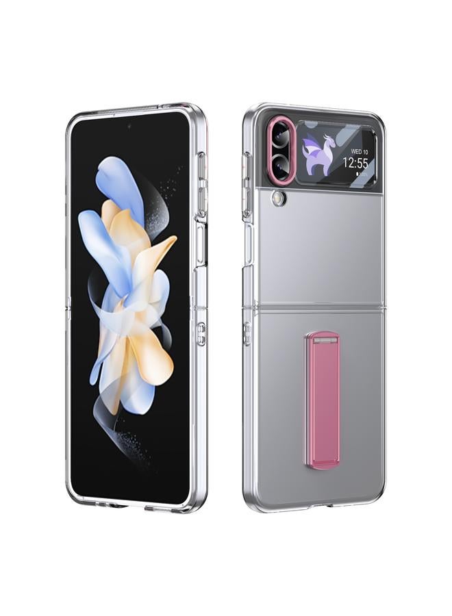 S-TOP Case For Samsung Galaxy Z Flip4 Ice-Cold Holder PC Hybrid TPU Phone Case - Image 1