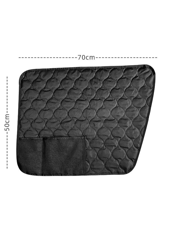 general 2 Piece Set Car Seat Door Protector Pet Mat Side Door Dirt Resistant Anti-Scratch Protective Pad Car Pet Mat Anti-Kick Mat - Image 4