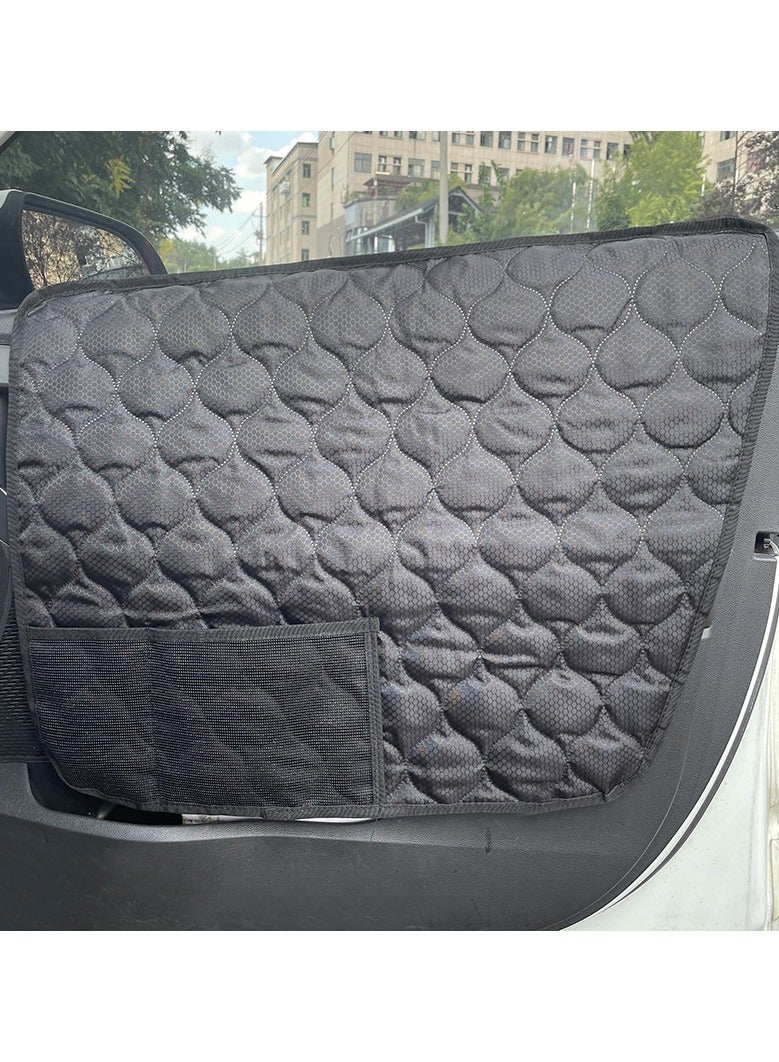 general 2 Piece Set Car Seat Door Protector Pet Mat Side Door Dirt Resistant Anti-Scratch Protective Pad Car Pet Mat Anti-Kick Mat - Image 2