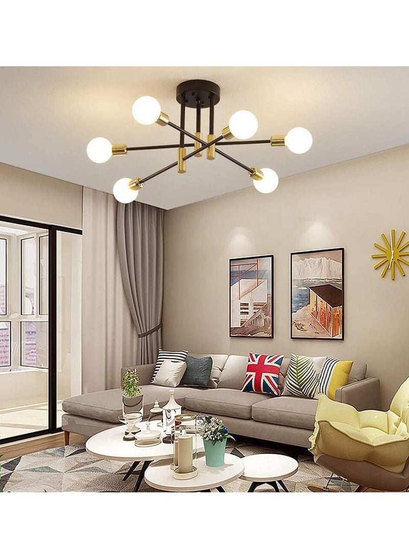 سبوتنيك الثريا الصناعية شبه فلوش جبل قلادة مصباح السقف الحديثة لاعبا اساسيا للمطبخ غرفة نوم الطعام، دون المصابيح - Image 2