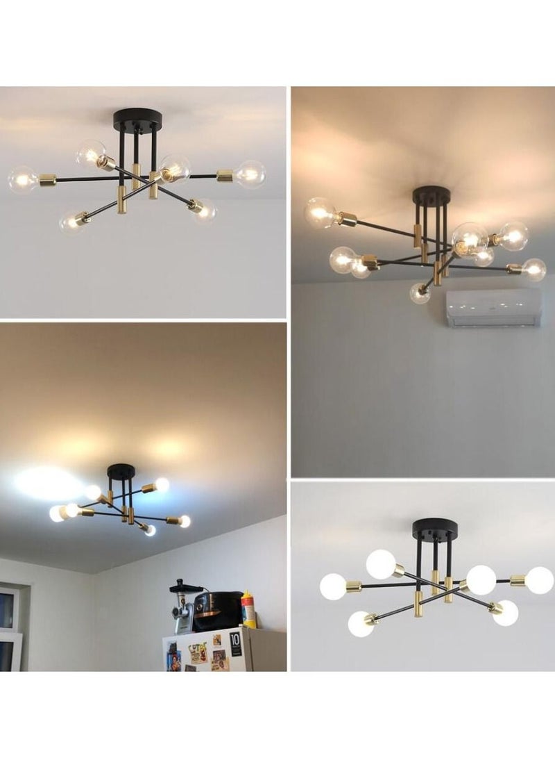 سبوتنيك الثريا الصناعية شبه فلوش جبل قلادة مصباح السقف الحديثة لاعبا اساسيا للمطبخ غرفة نوم الطعام، دون المصابيح - Image 4