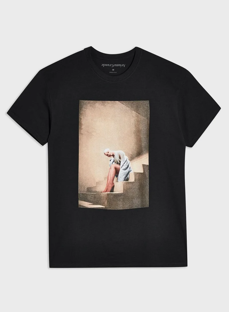 TOPMAN Ariana Grande Crew Neck T-Shirt