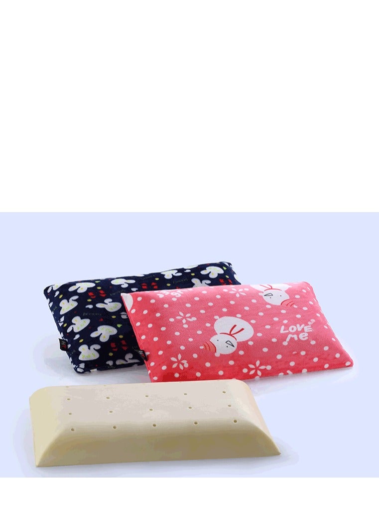 HT Medical sleeping pillow for children, decorated with a velvet cover with a soft texture, pink color  - Image 3
