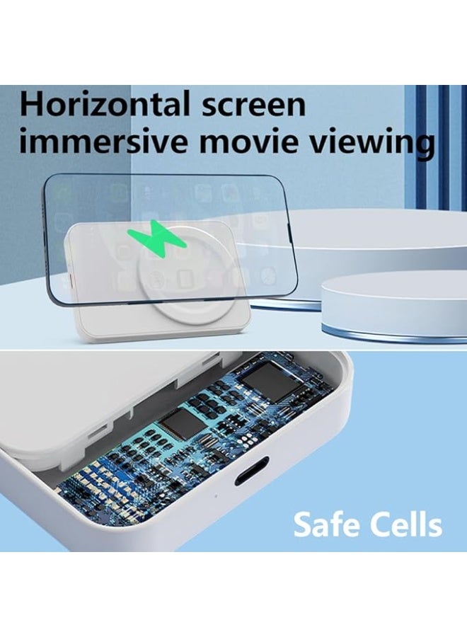 ماجنيتك بنك الطاقة اللاسلكية المغناطيسية ، بنك الطاقة اللاسلكية iPhone 10000mAh شاحن محمول مع محاذاة مغناطيسية لسلسلة iPhone 16/15/14/13/12 - Image 3