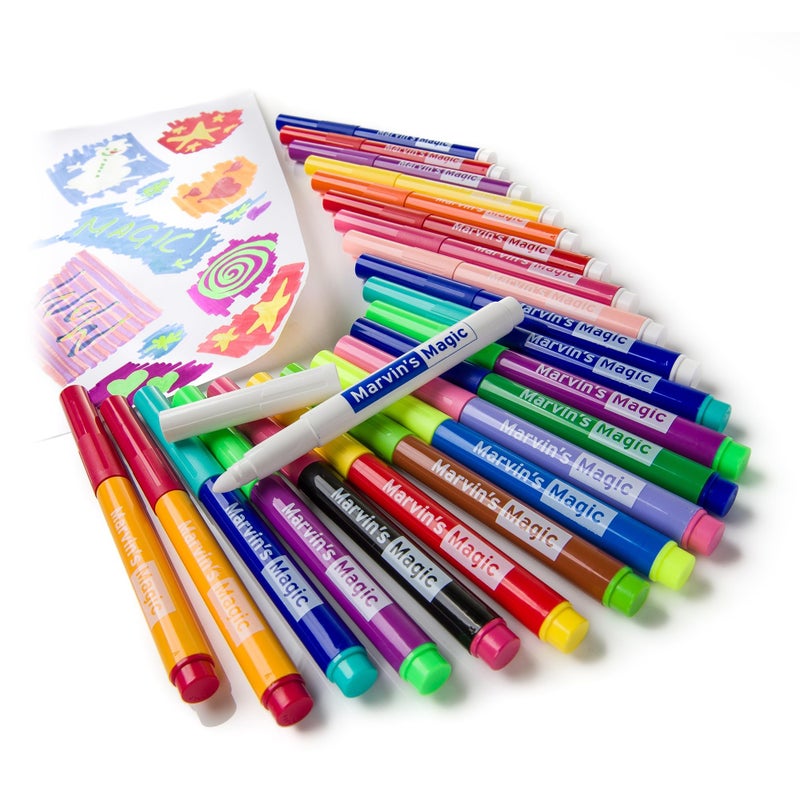 Marvin's Magic - Original x 25 Amazing Marker Pens - Color Changing Magic Pen Art - Create 3D Lettering or Write Secret Messages - Includes 25 Colour Changing Pens - Image 2