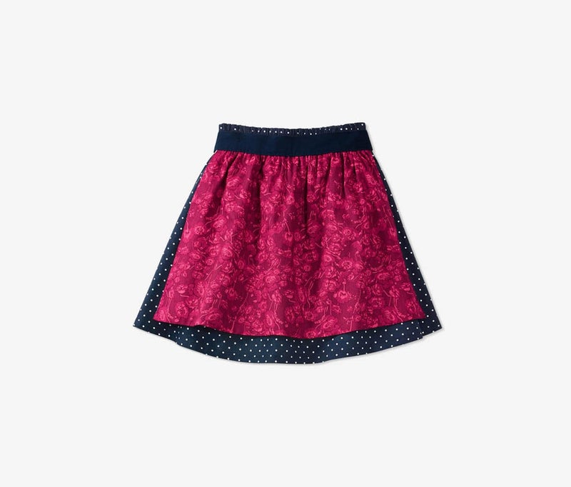 Tchibo Toddler Skirt With Double,Sided Apron, Navy and White and Pink - Image 3