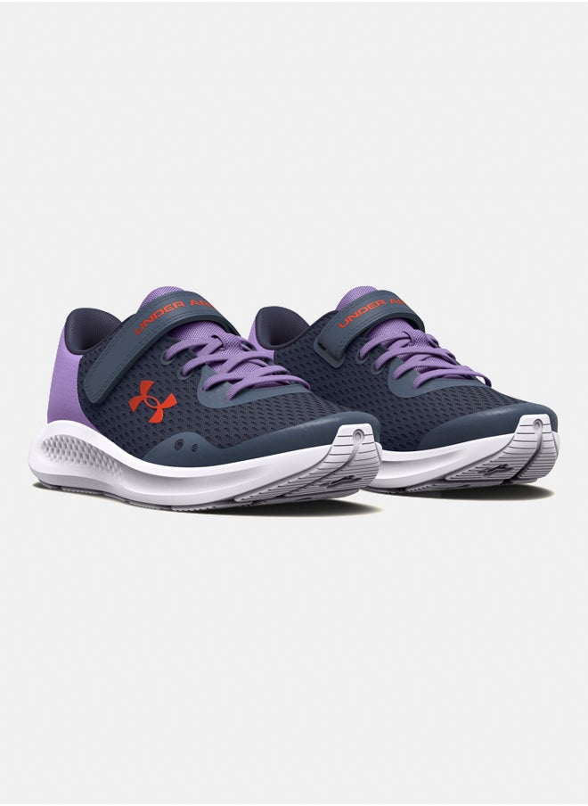 UNDER ARMOUR Girls' Pre-School Pursuit 3 AC Running Shoes  - Image 2