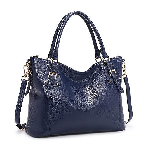 Kattee Leather Handbags Tote Shoulder Bag for Woman Satchel Designer Purse Top Handles Crossbody Bag Large Capacity - Image 1