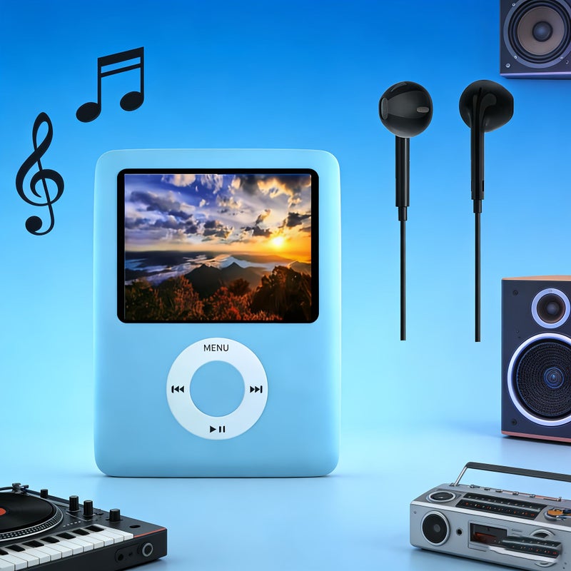 مشغل MP3 محمول أسود بصوت هاي فاي بدون فقدان، سماعة عالية الوضوح، تسجيل، كتاب إلكتروني، هدية رياضية - Image 1