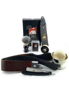 .B.S Wet Shaving Kit For Men Shaving Kit Includes 6/8In Rustfree Straight Razor With Black Wooden Handle Synthetic Brush With Chrome Shave Soap Bowl Leather Strop - pzsku/Z27EAE8D94005389A8FF7Z/45/_/1696072230/18af5c40-2a20-4613-a818-85411dfe5dbb