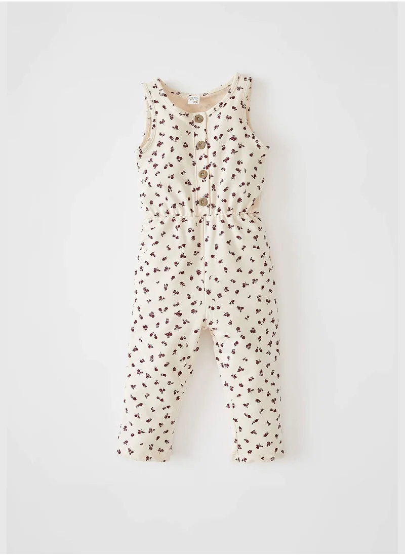 DeFacto Strappy Flower Print Dungarees