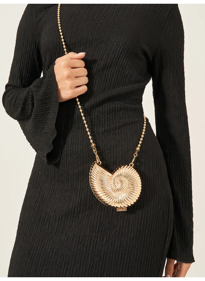 Styli Styli Snail Crossbody Bag with Chain Strap