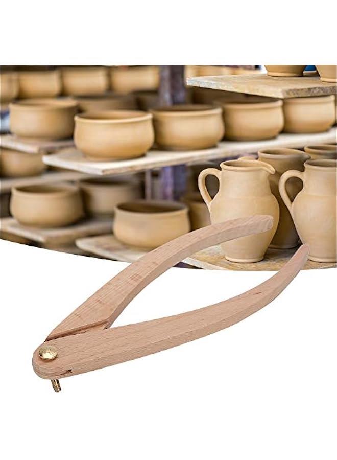 Pottery Tools, Measuring Tool Pottery Tools for Ceramic Measurement Caliper Wooden Ruler Positioning Distance (10 inch Wooden Caliper)  - Image 4