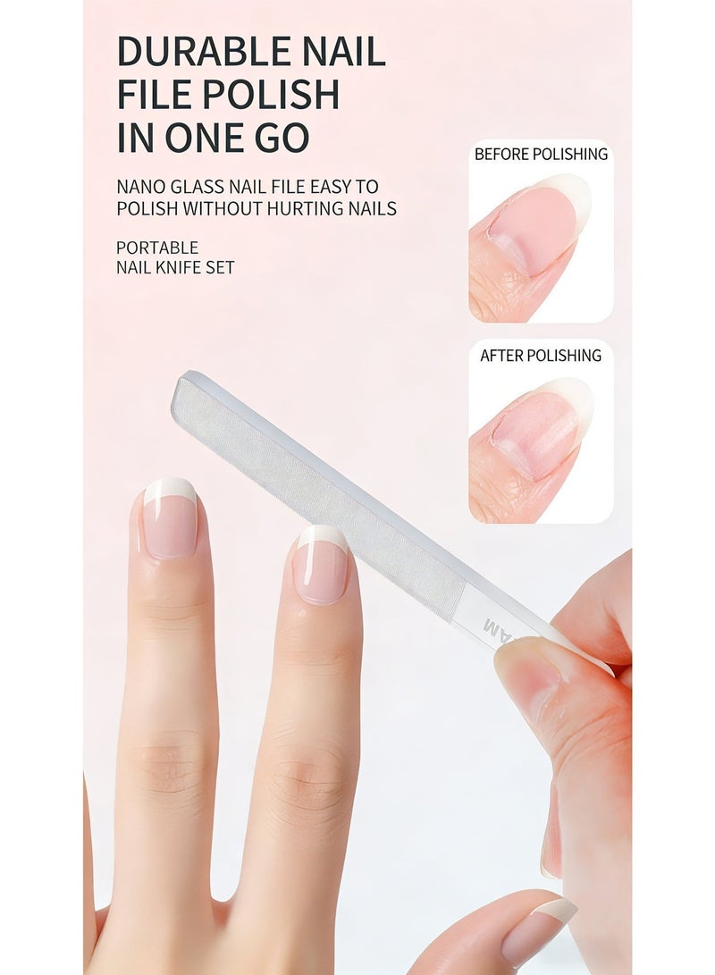 MANICURE مجموعة قص الأظافر المحمولة الجديدة المضادة للتناثر 8 قطع - Image 5