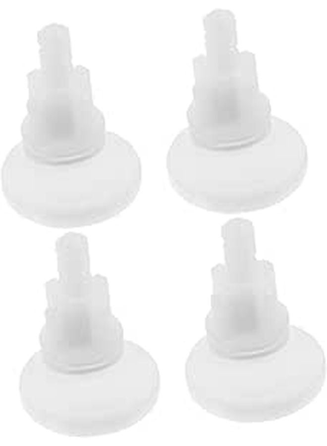 Toilet Seat Replacement Screws Plastic Fittings For Easy Installation 4 Pack - Image 1