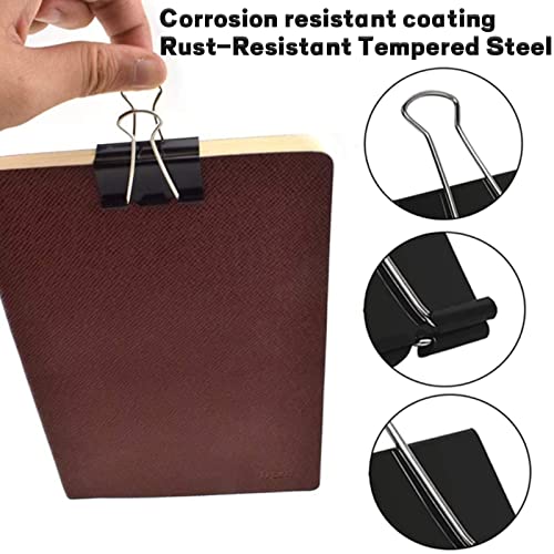 Aellabus Extra Large Binder Clips 2.4 Inch (36 Pack), Upgrade Giant Binder Clips Big Paper Clips Clamps for Office and Home Supplies, Black by Aellabus - Image 5