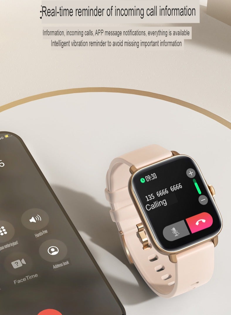 AROAQ Smart Watch, 1.7" Large HD Display Fitness Tracker Watch, Ip67 Waterproof Long Battery Life Smart Wrist Watch, Heart Rate Sleep Monitor Health Monitor Watch with 28 Sports Mode, (Black) - Image 4