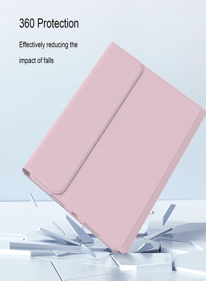 Divufus جراب لوحة مفاتيح Divufus لجهاز iPad الجيل الحادي عشر (A16) 2025، ولجهاز iPad الجيل العاشر 2022 [لوحة مفاتيح لاسلكية قابلة للفصل مغناطيسيًا] [يدعم 3 أنظمة] جراب قابل للطي مع حامل قلم، وردي - Image 5