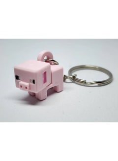 Internos Design Minecraft Pig Keychain Model Kit Card  - Image 2