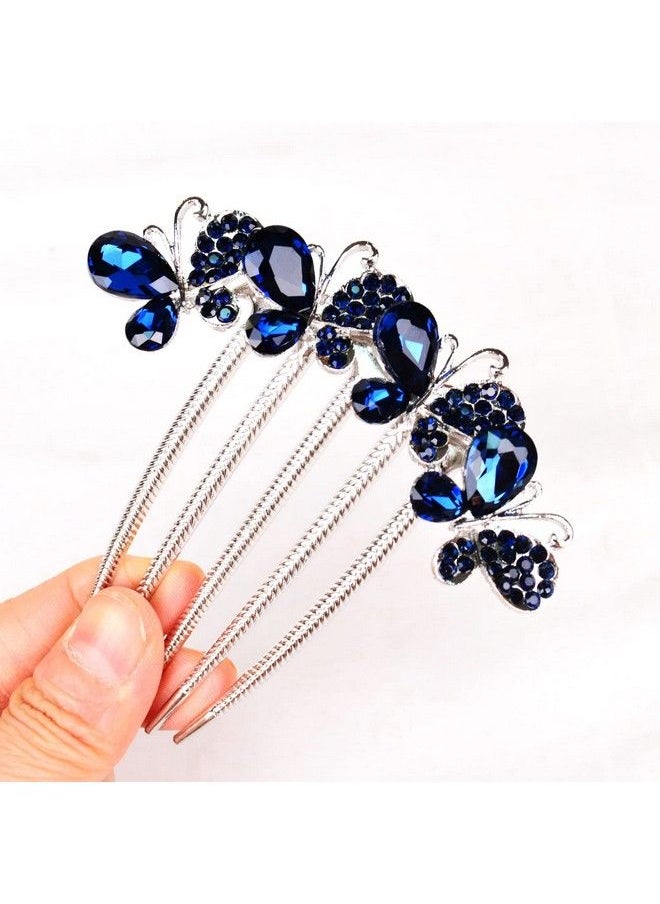 Sankuwen Flower Rhinestones Hair Combs Accessoriesperfect Mother  - Image 4