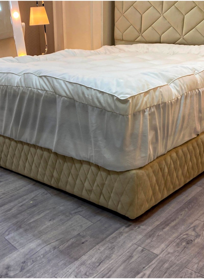 Family Bed - Mattress Topper Feather Size 110 × 190 × 8 cm From Family Bed - Image 1