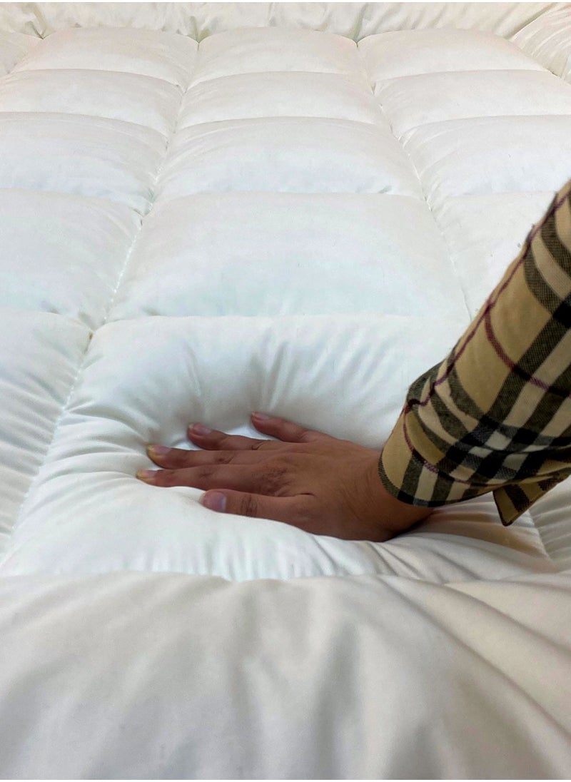 Family Bed - Mattress Topper Feather Size 110 × 190 × 8 cm From Family Bed - Image 1