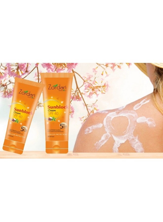 ZORDAN SUNBLOCK SPF 40 CREAM (UVA & UVB PROTECTION) - Image 2