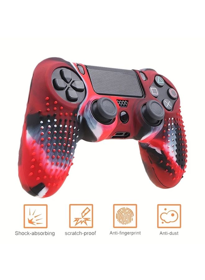Black Camo Silicone Skin Grip Anti Scratch Cover For PS4 Controller Enhanced Grip - Image 5