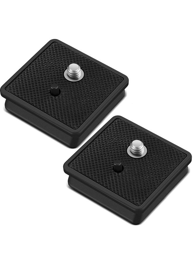 TOODOO 2 Pieces 41mm QR Release Plate Camera Tripod Ball Head Quick Release Plate Replacement Compatible with Ambico V0552 V0554, Sunpak 7500 Pro 7500tm 7575, Kalimar Pro-tech V40 - Image 1