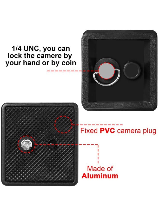 TOODOO 2 Pieces 41mm QR Release Plate Camera Tripod Ball Head Quick Release Plate Replacement Compatible with Ambico V0552 V0554, Sunpak 7500 Pro 7500tm 7575, Kalimar Pro-tech V40 - Image 3