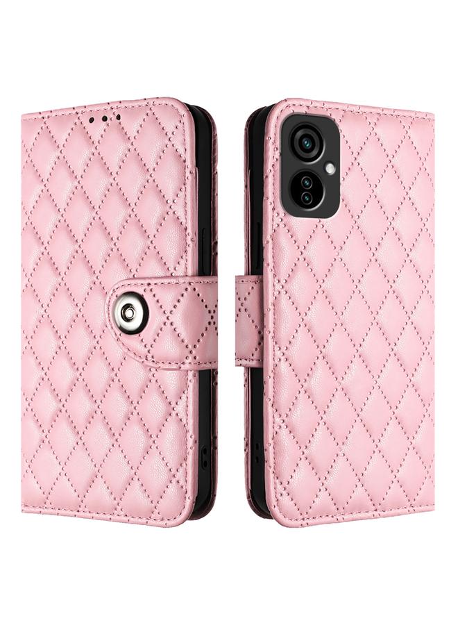 إيروريكس جراب لهاتف Tecno Spark 9 Pro / Spark 9T جراب هاتف جلدي قلاب بملمس معيني مع حبل - Image 2