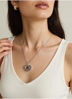 Generic Ladies' charm necklace, heart-shaped metal jewelry, elegant and luxurious necklace, adorable pendant necklace suitable for girls, versatile necklace for various occasions  - Image 5