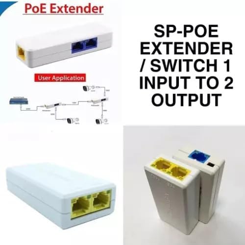 JK VISION POE Repeater 10/100Mbps 1 to 2 POE Extender Networking Device, Supports 2 Cameras up to 100M, External Power not Required - Image 3